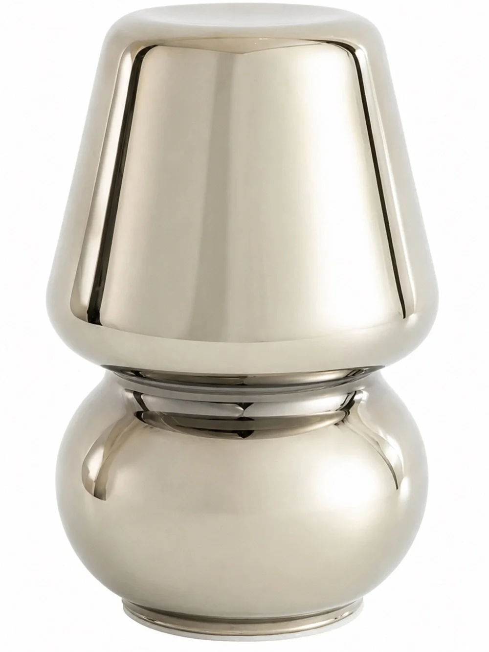 Urban Shop Chrome Glass Mushroom Lamp – 5” W x 7.5” H NIB Modern Aesthetic Decor